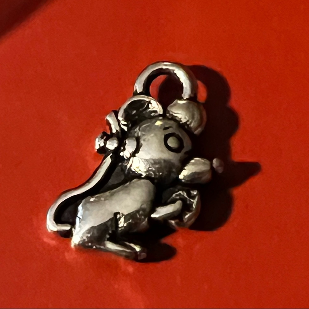 Tiny Pewter Mouse Charm, full lot, just under 100 pieces